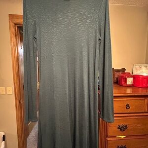 Maurices Teal Long Sleeve Dress